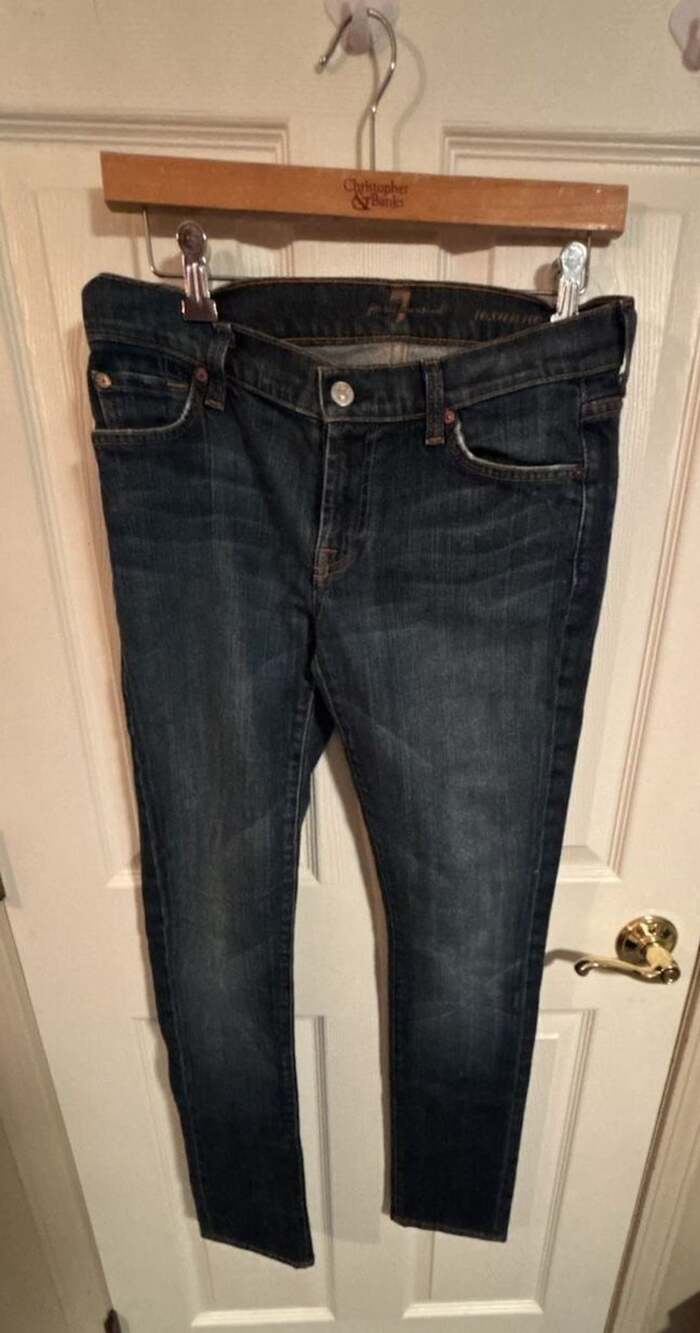 7 For All Mankind Roxanne Jeans Size 28 Dark Wash